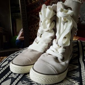 Leather Converse Boots